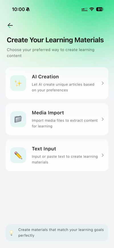 Create Learning Content